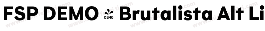 FSP DEMO - Brutalista Alt Light Re字体转换